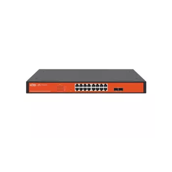 Коммутатор Wi-Tek WI-PCES318GF, управляемый, кол-во портов: 16x1 Гбит/с, кол-во SFP/uplink: SFP 2x1 Гбит/с, установка в стойку, PoE: 16x30 Вт (макс. 250 Вт) (WI-PCES318GF)