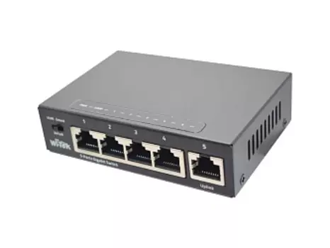 Коммутатор Wi-Tek WI-SG105, кол-во портов: 5x1 Гбит/с (WI-SG105 v2)