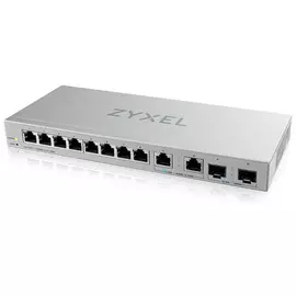 Коммутатор ZYXEL XGS1250-12, управляемый, кол-во портов: 8x1 Гбит/с, SFP+ 1x10 Гбит/с, кол-во SFP/uplink: RJ-45 3x10 Гбит/с (XGS1250-12-ZZ0101F)
