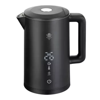 Комплект чайник+умная колонка SLS KET-06+SBER SberBoom Mini 1.5л. 2.2 кВт, нержавеющая сталь/пластик, черный (SLS-KET06BL-SBRKIT)