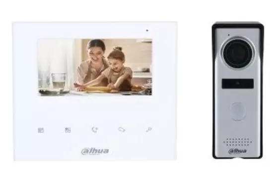 Комплект домофона DAHUA, белый/белый (DHI-KTA04)