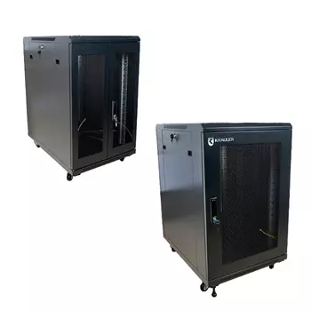 Комплект дверей KRAULER KRC-D-M 600x42 шириной 600mm, высота 42U, передняя металл, задняя металл