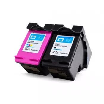 Комплект картриджей струйный T2 IC-H651_MP (№651/C2P10AE/C2P11AE), черный, цветной, совместимый, для DJ 5575/DJ 5645/OJ 202/OJ 202c/OJ 252