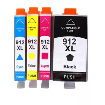 Комплект картриджей струйный T2 IC-H912XL_MP (№912XL/3YL81AE/3YL82AE/3YL83AE/3YL84A), черный, голубой, пурпурный, желтый, совместимый, для HP OJ 8010/OJ 8012/OJ 8013/OJ 8014/OJ 8015/OJ Pro 8020/OJ Pro 8023
