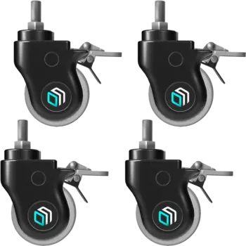 Комплект колес увеличенного диаметра для стойки ONKRON AWL-75B, черный (AWL-75B)