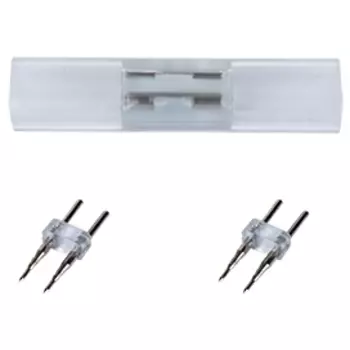 Комплект коннекторов Ecola LED-Strip для светодиодной ленты, для упрощенного соединения лента-лента, белый (SCNN12ESB)