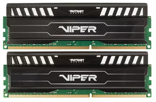 Комплект памяти DDR3 DIMM 16Gb (2x8Gb), 1600MHz, CL9, 1.5 В, Patriot Memory, VIPER3 (PV316G160C9K)