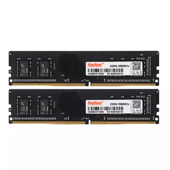 Комплект памяти DDR4 DIMM 16Gb (2x8Gb), 2666MHz, CL19, 1.2V KingSpec Desktop (DDR4-PC-2x8GB-KIT)