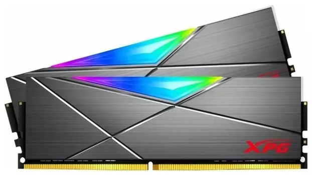 Комплект памяти DDR4 DIMM 16Gb (2x8Gb), 3200MHz, CL16, 1.35 В, ADATA, XPG SPECTRIX D50 RGB (AX4U32008G16A-DT50)