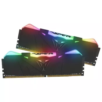 Комплект памяти DDR4 DIMM 16Gb (2x8Gb), 3200MHz, CL16, 1.35 В, Patriot Memory, Viper 4 RGB (PVR416G320C6K)