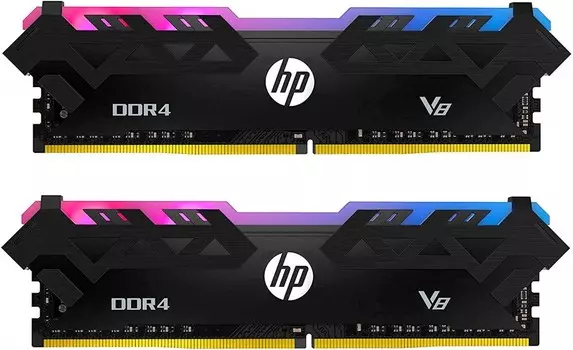 Комплект памяти DDR4 DIMM 16Gb (2x8Gb), 3200MHz, CL16, 1.35V HP V8 RGB (8MG02AA)