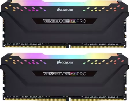 Комплект памяти DDR4 DIMM 16Gb (2x8Gb), 3600MHz, CL18, 1.2 В, Corsair, Vengeance RGB PRO (CMW16GX4M2D3600C18)