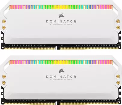 Комплект памяти DDR4 DIMM 16Gb (2x8Gb), 3600MHz, CL18, 1.35 В, Corsair, Dominator Platinum RGB (CMT16GX4M2C3600C18W)