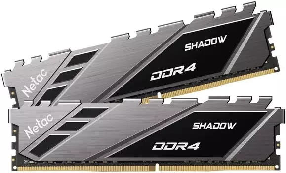 Комплект памяти DDR4 DIMM 16Gb (2x8Gb), 3600MHz, CL18, 1.35 В, Netac, Shadow Grey (NTSDD4P36DP-16E)