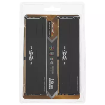 Комплект памяти DDR4 DIMM 16Gb (2x8Gb), 3600MHz, CL18, 1.35V, Silicon Power, XPOWER Zenith RGB (SP016GXLZU360BDD) Retail