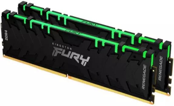 Комплект памяти DDR4 DIMM 16Gb (2x8Gb), 4600MHz, CL19, 1.5 В, Kingston, FURY Renegade RGB (KF446C19RBAK2/16)