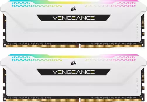 Комплект памяти DDR4 DIMM 32Gb (2x16Gb), 3200MHz, CL16, 1.2 В, Corsair, Vengeance RGB PRO SL (CMH32GX4M2E3200C16W)