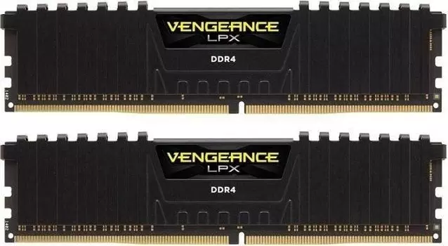 Комплект памяти DDR4 DIMM 32Gb (2x16Gb), 3200MHz, CL16, 1.2 В, Corsair, Vengeance LPX (CMK32GX4M2E3200C16)