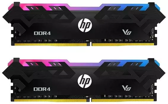 Комплект памяти DDR4 DIMM 32Gb (2x16Gb), 3200MHz, CL16, 1.35 В, HP, V8 RGB (8MG03AA#ABB)