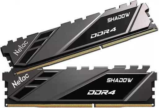 Комплект памяти DDR4 DIMM 32Gb (2x16Gb), 3200MHz, CL16, 1.35 В, Netac, Shadow (NTSDD4P32DP-32E)