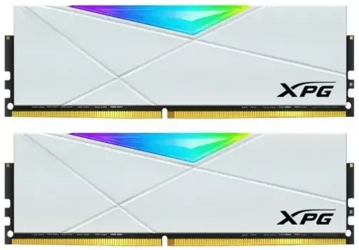 Комплект памяти DDR4 DIMM 32Gb (2x16Gb), 3600MHz, CL18, 1.35V, ADATA, XPG Spectrix D50 RGB White (AX4U360016G18I-DW50) Retail