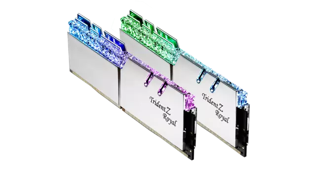 Комплект памяти DDR4 DIMM 32Gb (2x16Gb), 4000MHz, CL18, 1.4V G.Skill Trident Z Royal (F4-4000C18D-32GTRS)