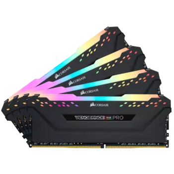 Комплект памяти DDR4 DIMM 32Gb (4x8Gb), 3200MHz, CL16, 1.35V Corsair Vengeance RGB PRO (CMW32GX4M4C3200C16) Retail
