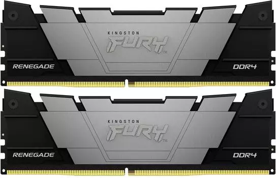 Комплект памяти DDR4 DIMM 64Gb (2x32Gb), 3600MHz, CL18, 1.35V, Kingston, FURY Renegade Black (KF436C18RB2K2/64) Retail