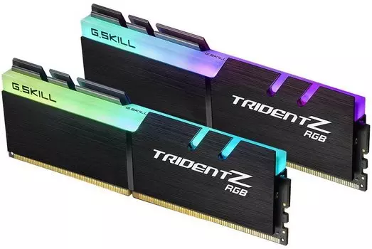 Комплект памяти DDR4 DIMM 64Gb (2x32Gb), 3600MHz, CL16, 1.45 В, G.Skill, Trident Z RGB (F4-3600C16D-64GTZR)