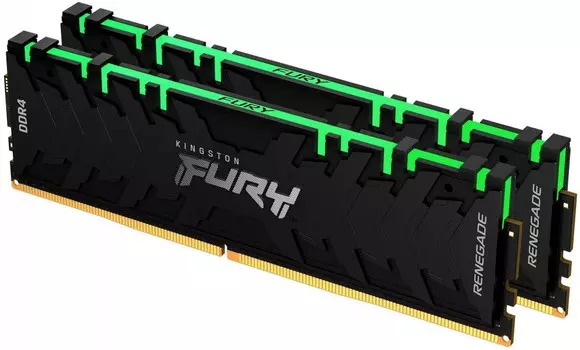 Комплект памяти DDR4 DIMM 64Gb (2x32Gb), 3600MHz, CL18, 1.35 В, Kingston, FURY Renegade RGB (KF436C18RBAK2/64)