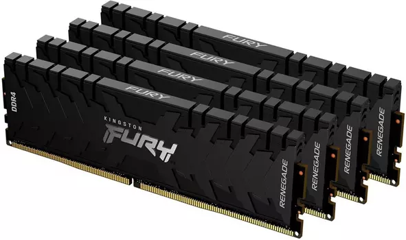 Комплект памяти DDR4 DIMM 64Gb (4x16Gb), 2666MHz, CL13, 1.35 В, Kingston, FURY Renegade (KF426C13RB1K4/64)