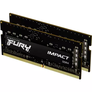 Комплект памяти DDR4 SODIMM 16Gb (2x8Gb), 3200MHz, CL20, 1.2 В, Kingston, FURY Impact (KF432S20IBK2/16)