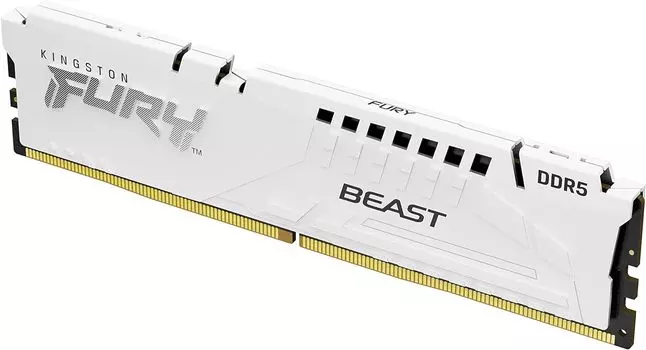 Комплект памяти DDR5 DIMM 128Gb (4x32Gb), 5200MHz, CL40, 1.25V, Kingston, FURY Beast White (KF552C40BWK4-128) Retail