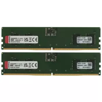 Комплект памяти DDR5 DIMM 16Gb (2x8Gb), 4800MHz, CL40, 1.1 В, Kingston, ValueRAM (KVR48U40BS6K2-16) Retail