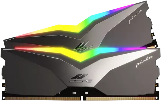 Комплект памяти DDR5 DIMM 32Gb (2x16Gb), 5200MHz, CL36, 1.25 В, OCPC Gaming, PISTA Titan RGB (MMPT2K32GD552C36T) Retail