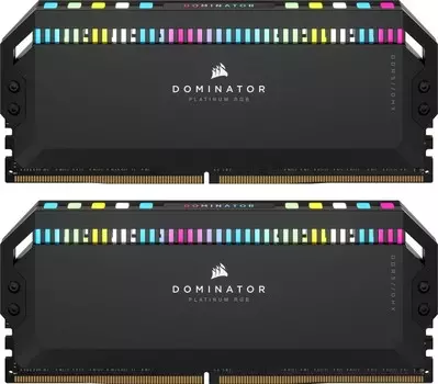 Комплект памяти DDR5 DIMM 32Gb (2x16Gb), 5200MHz, CL40, 1.25 В, Corsair, Dominator Platinum RGB (CMT32GX5M2B5200C40)