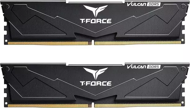Комплект памяти DDR5 DIMM 32Gb (2x16Gb), 5600MHz, CL32, 1.2V Team Group T-Force Vulcan Black (FLBD532G5600HC32DC01)