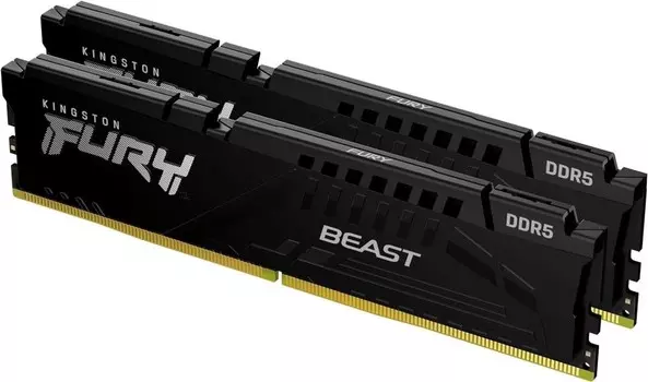 Комплект памяти DDR5 DIMM 32Gb (2x16Gb), 6000MHz, CL36, 1.35V, Kingston FURY Beast Black EXPO (KF560C36BBE2K2-32) Retail