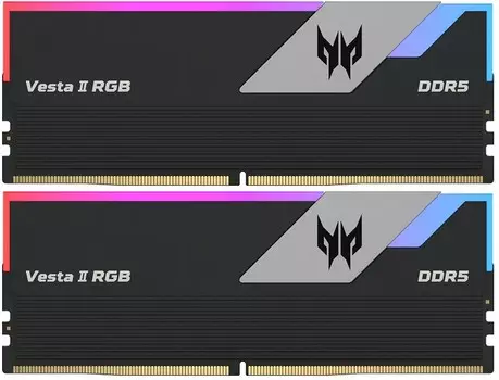 Комплект памяти DDR5 DIMM 32Gb (2x16Gb), 6000MHz, CL32, 1.35V, Acer, Predator Vesta II RGB (BL.9BWWR.378) Retail