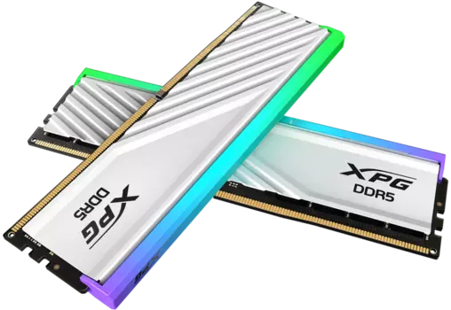 Комплект памяти DDR5 DIMM 32Gb (2x16Gb), 6400MHz, CL32, 1.4V, ADATA, XPG Lancer Blade RGB (AX5U6400C3216G-DTLABRWH) Retail