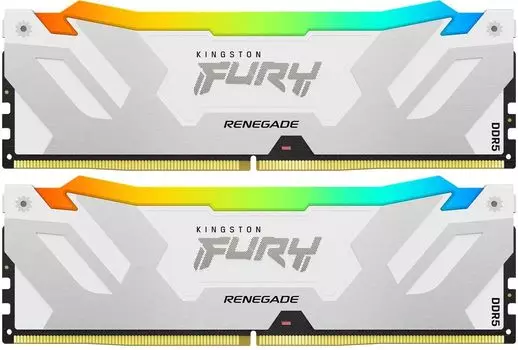 Комплект памяти DDR5 DIMM 32Gb (2x16Gb), 6400MHz, CL32, 1.4V, Kingston FURY Renegade (KF564C32RWAK2-32) Retail