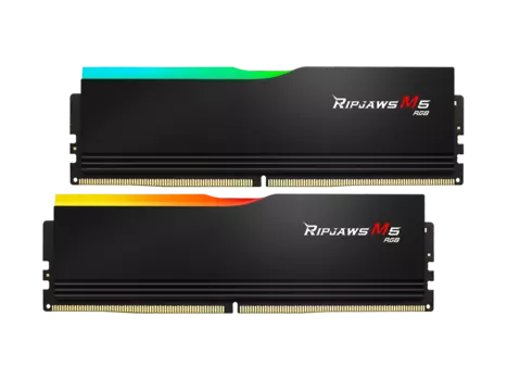 Комплект памяти DDR5 DIMM 64Gb (2x32Gb), 6000MHz, CL30, 1.4V, G.Skill RIPJAWS M5 RGB (F5-6000J3040G32GX2-RM5RK) Retail