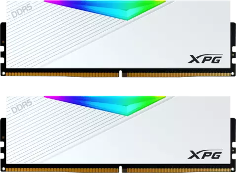 Комплект памяти DDR5 DIMM 64Gb (2x32Gb), 6400MHz, CL32, 1.4V, ADATA, XPG Lancer RGB (AX5U6400C3232G-DCLAWH) Retail