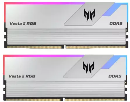 Комплект памяти DDR5 DIMM 64Gb (2x32Gb), 6400MHz, CL32, 1.35V, Acer, Predator Vesta II RGB (BL.9BWWR.365) Retail