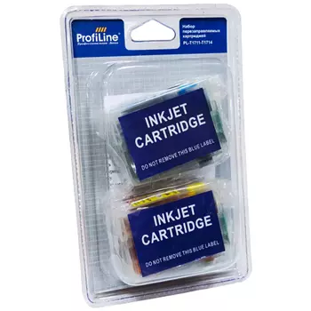Комплект перезаправляемых картриджей (ПЗК) ProfiLine PL-REF-CART-T1711-T1714 для EPSON Expression Home XP-33/103/203/207/303/306/403/406 (Bk-14мл, CMY-9мл с чипом)