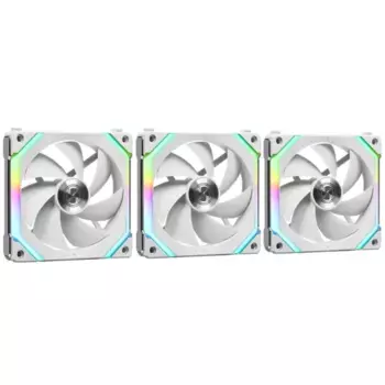 Комплект вентиляторов Lian Li UNI Fan SL V2, 120 мм, 2000rpm, 29.2 дБ, 4-pin, 3шт, белый, ARGB подсветка (G99.12SLV23W.00/G99.12SLV23W.R0)