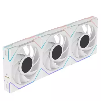 Комплект вентиляторов Lian Li UNI Fan TL LCD 120 Reverse White, 120x125мм мм, 1900rpm, 31 дБ, 4-pin PWM, 3шт, белый, ARGB подсветка (G99.12RTLLCD3W.R0)