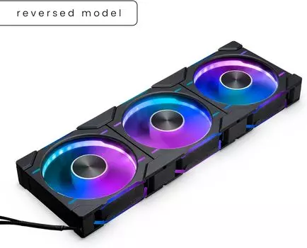 Комплект вентиляторов PHANTEKS D30 DRGB Reversed, 120 мм, 2000rpm, 31.8 дБ, 4-pin PWM, 3шт, DRGB (PH-F120D30R_DRGB_PWM_BK01_3P)