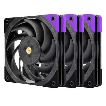 Комплект вентиляторов Thermalright TL-B12 EXTREM LCP, 120 мм, 2150rpm, 28.1 дБ, 4-pin PWM, 3шт, черный (TPTL_B12_Extrem_LCP_3pcs)