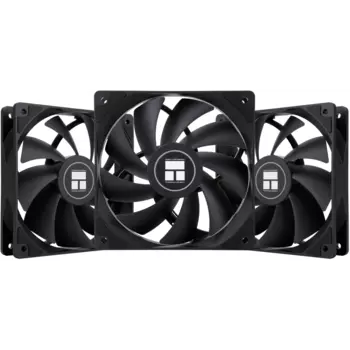 Комплект вентиляторов Thermalright TL-C12C, 120 мм, 1550rpm, 25.6 дБ, 4-pin PWM, 3шт, черный (TPTL_C12C_3pcs)